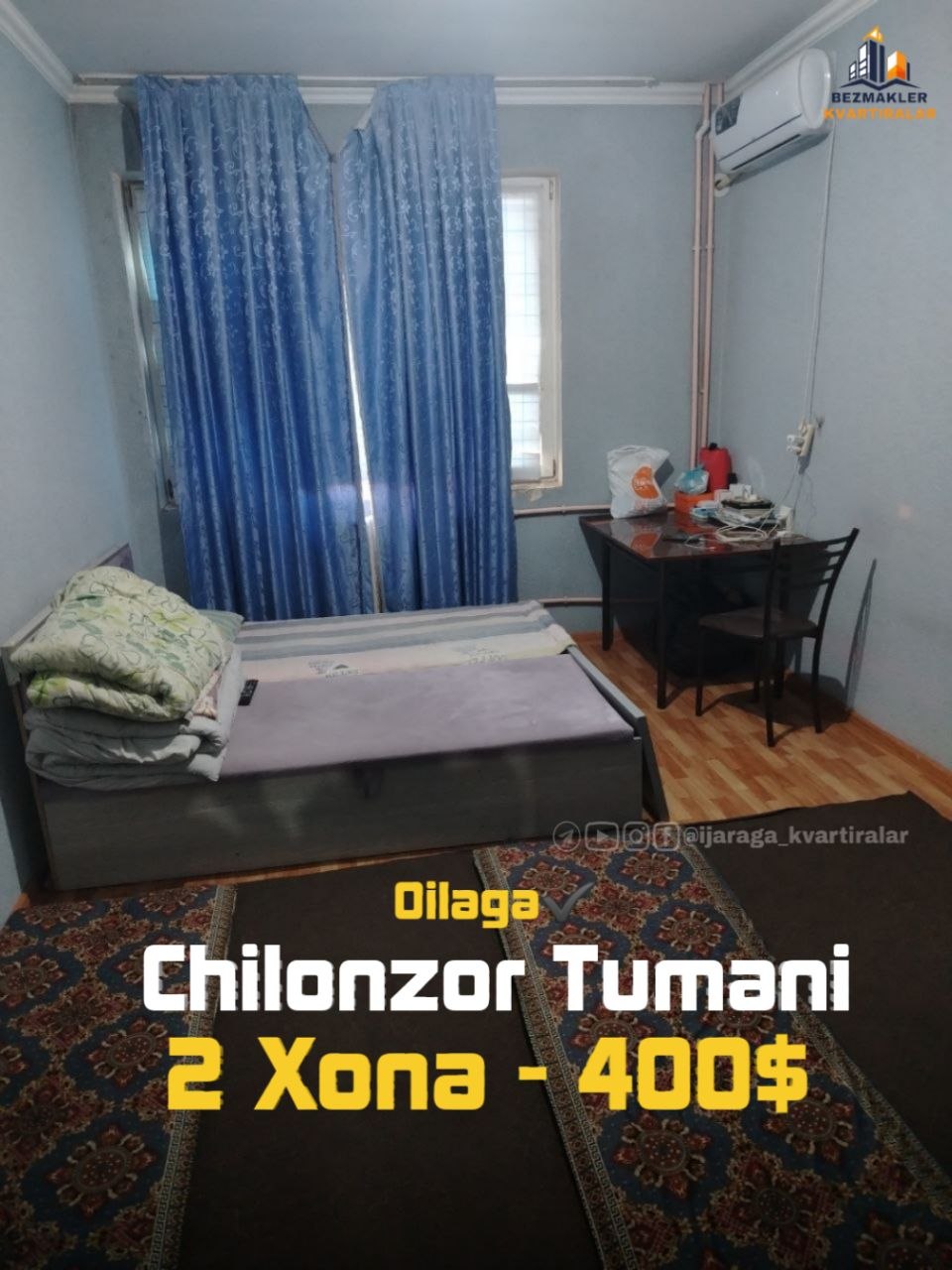2 xonali kvartira uchtepa tumanida